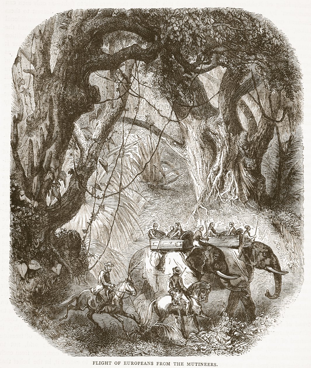 Avrupalıların İsyancılardan Kaçışı, Cassells Illustrated History of England