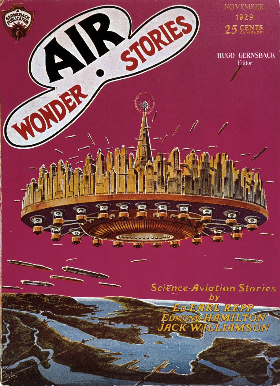 Uçan Daire - “” Air Wonder Stories”de, Kasım 1929 by English School