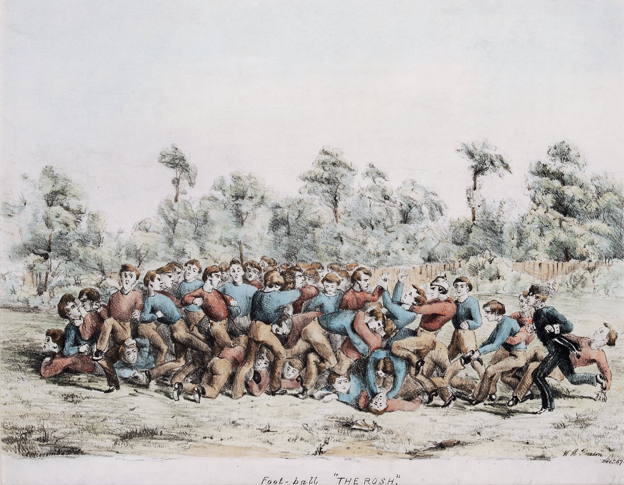 Futbol topu, Rosh, 1857 by English School