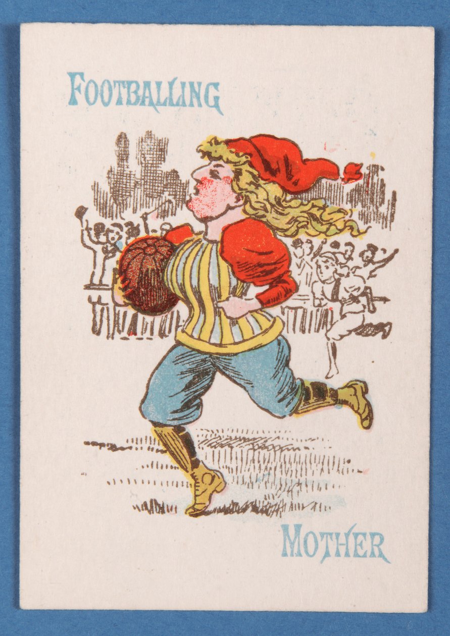 Futbolcu Anne, Mutlu Aileler oyunundan kart, 1890-1900 dolayları by English School