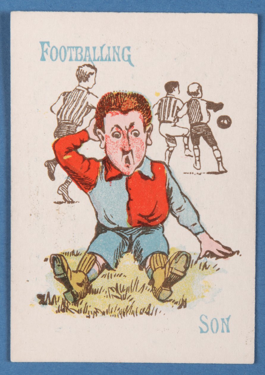 Mutlu Aileler kart oyunundan Footballing Son, 1890-1900 dolayları by English School
