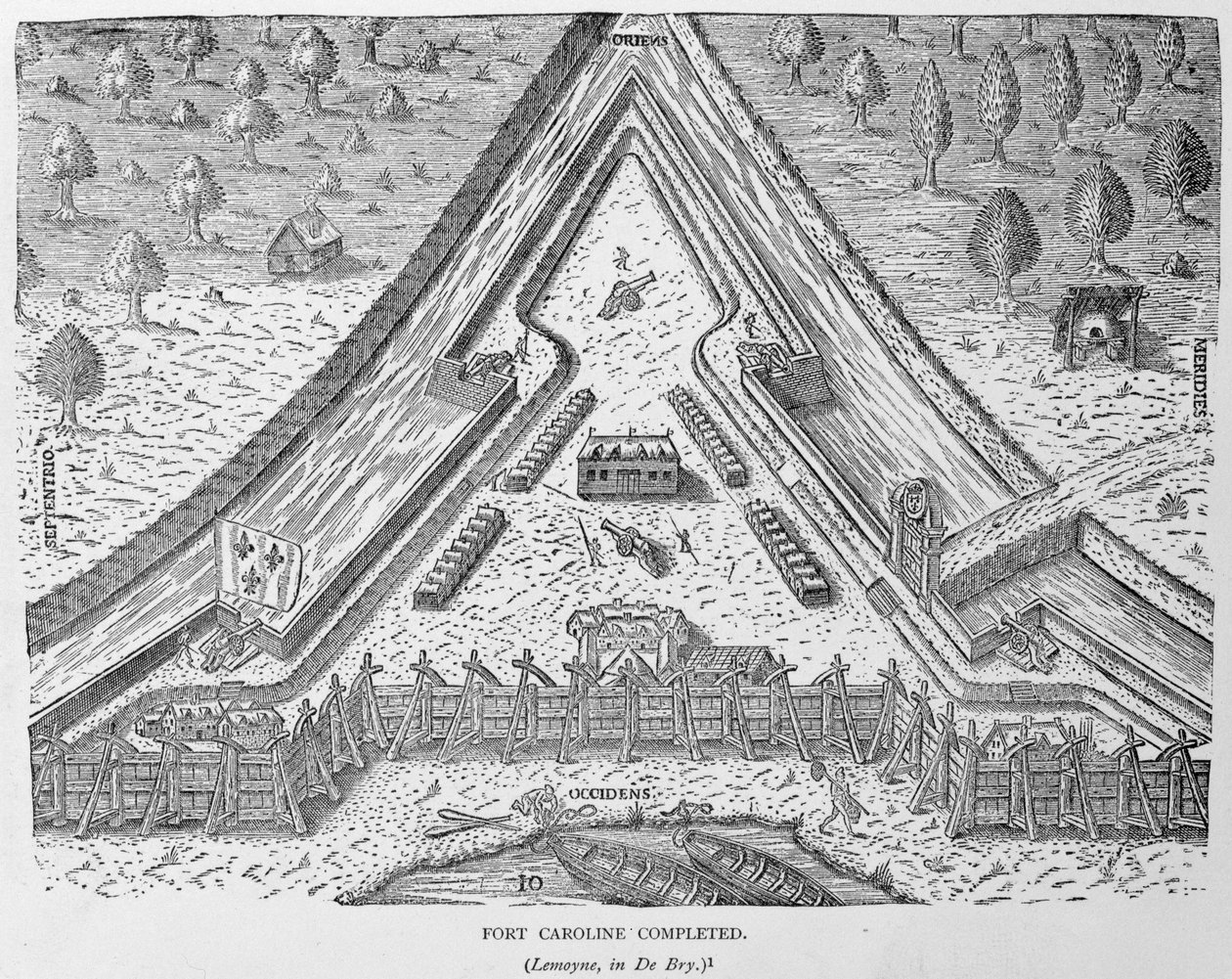 Fort Caroline Tamamlandı, 