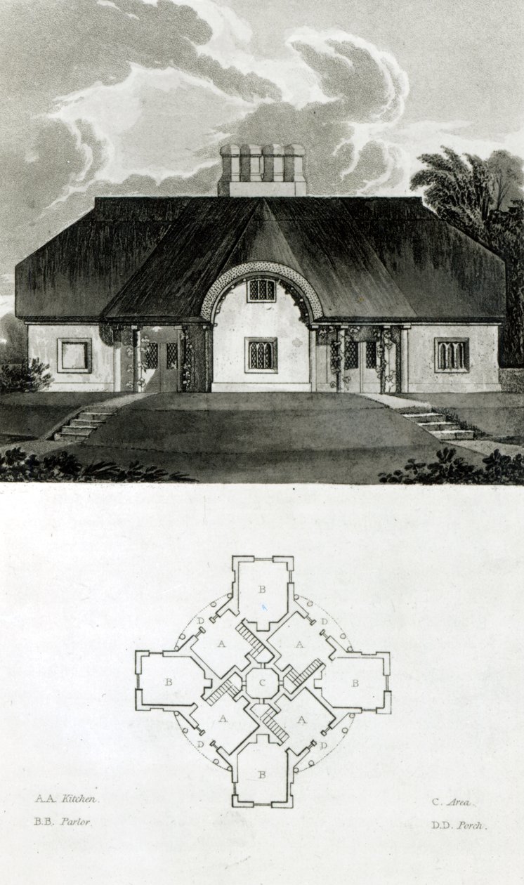 Dört Kulübe, 1818 by English School