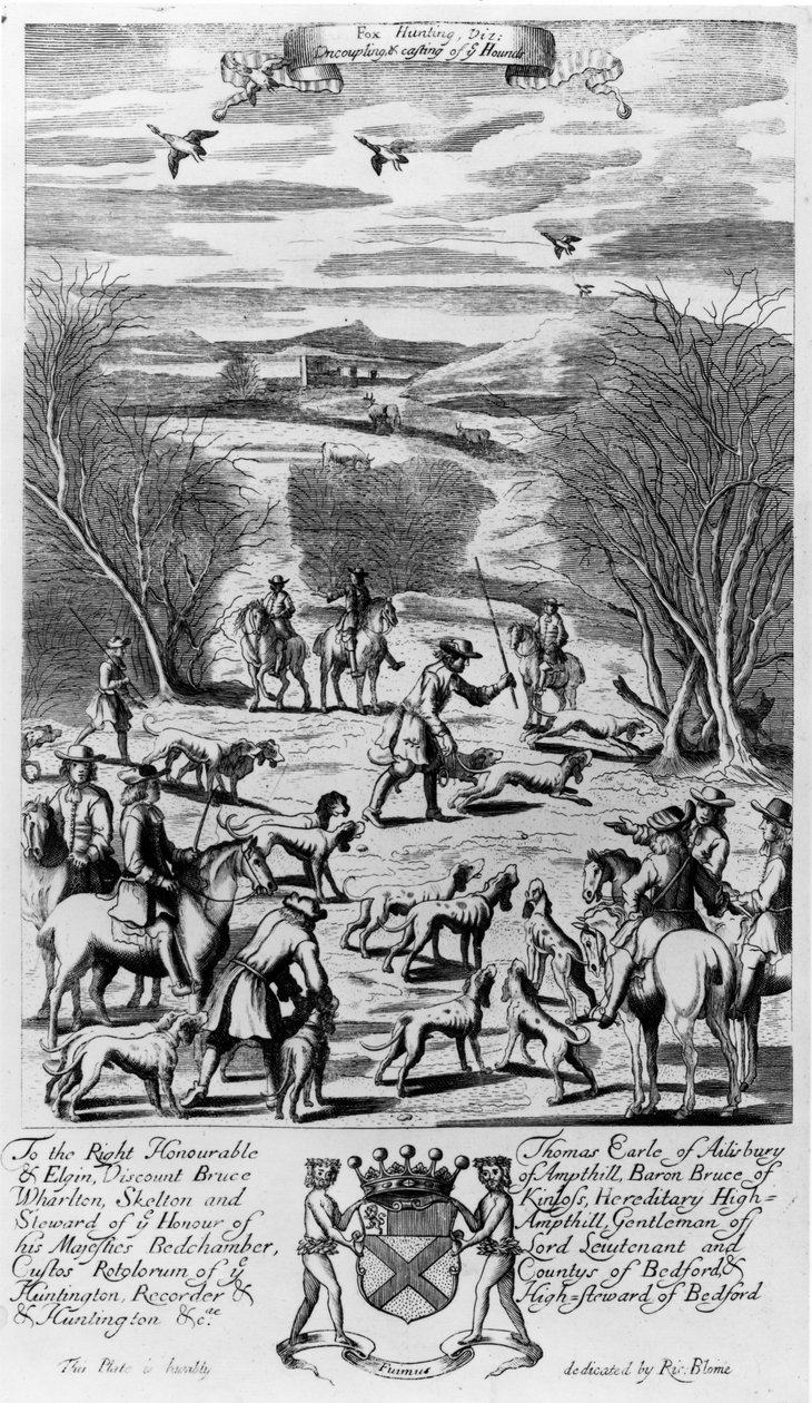 Fox Hunting, Richard Blome tarafından yayınlanan 