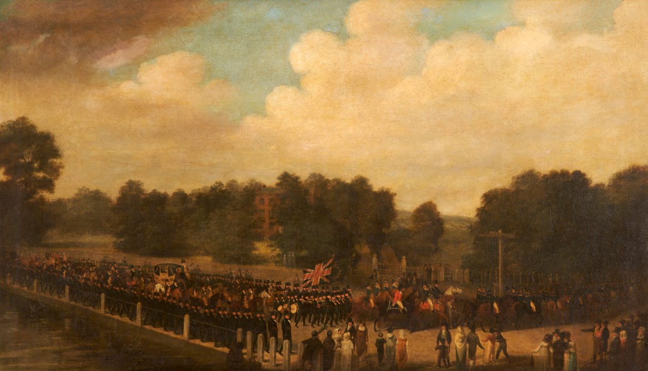 Francis Dukinfield Astley, Yüksek Şerif olarak Geçit Töreninde, c.1806-7 by English School