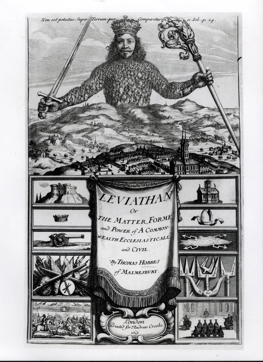 Leviathan veya The Matter, Forme and Power of a Common Wealth Ecclesiasticall and Civil, 1651, Malmesbury