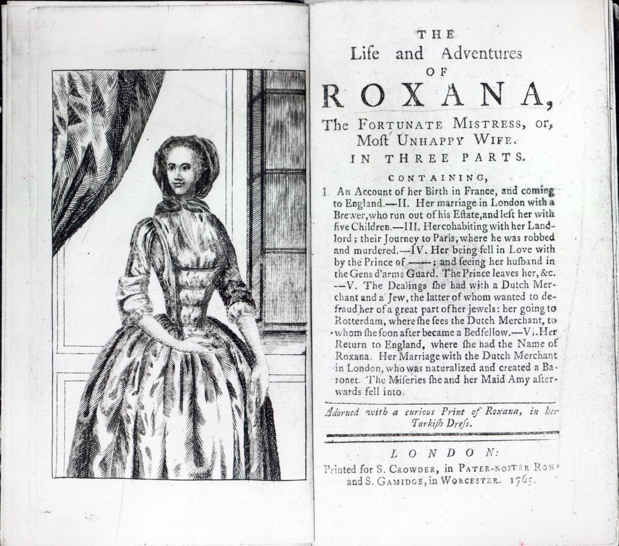 Daniel Defoe tarafından yazılan The Fortunate Mistress, Roxana