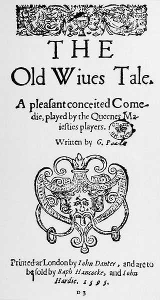 George Peele (1556-96) 1595