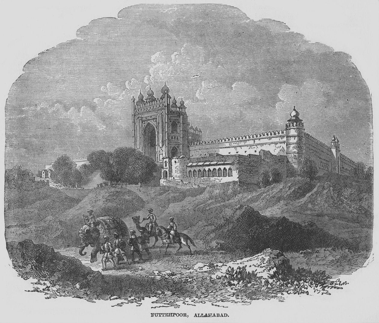 Futtehpoor, Allahabad (gravür) by English School