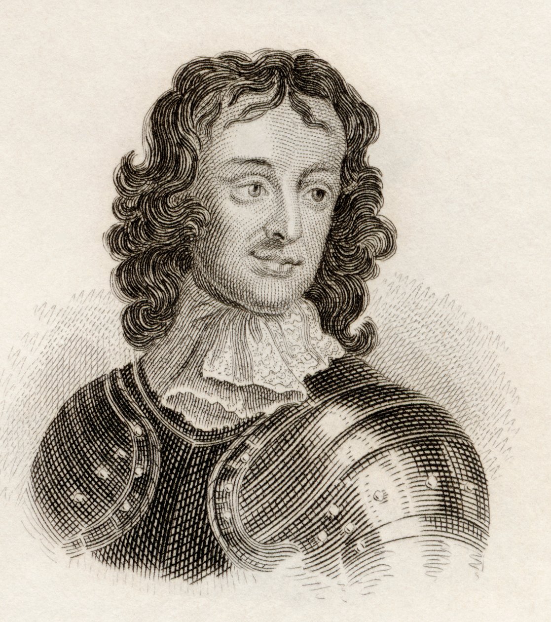 General John Lambert (taş) by English School
