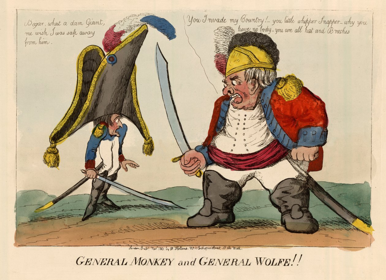 General Monkey ve General Wolfe!!, pub W. Holland by English School