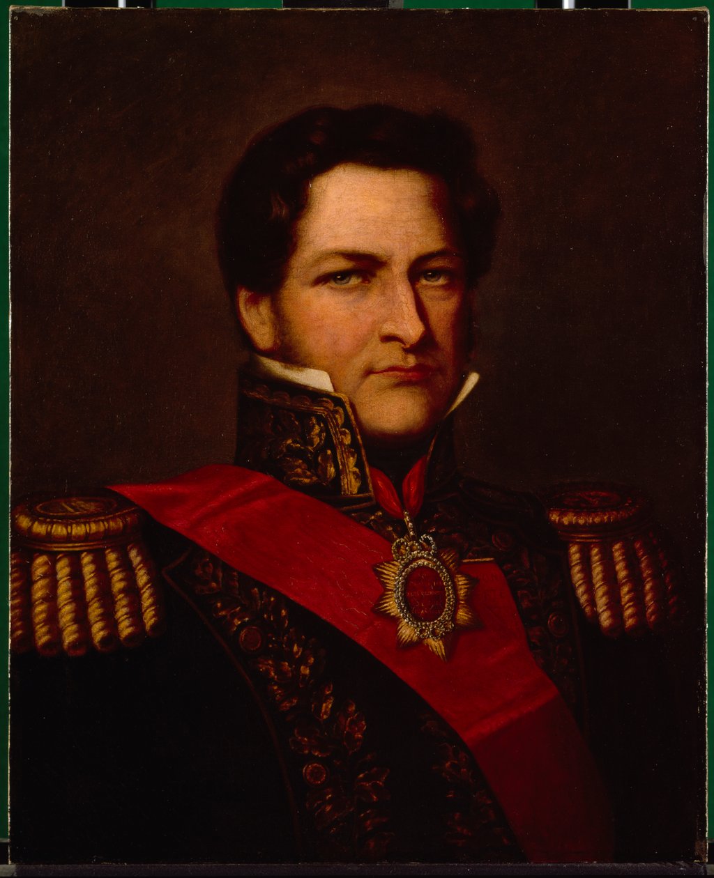 General Rosas (tuval üzerine yağlıboya) by English School