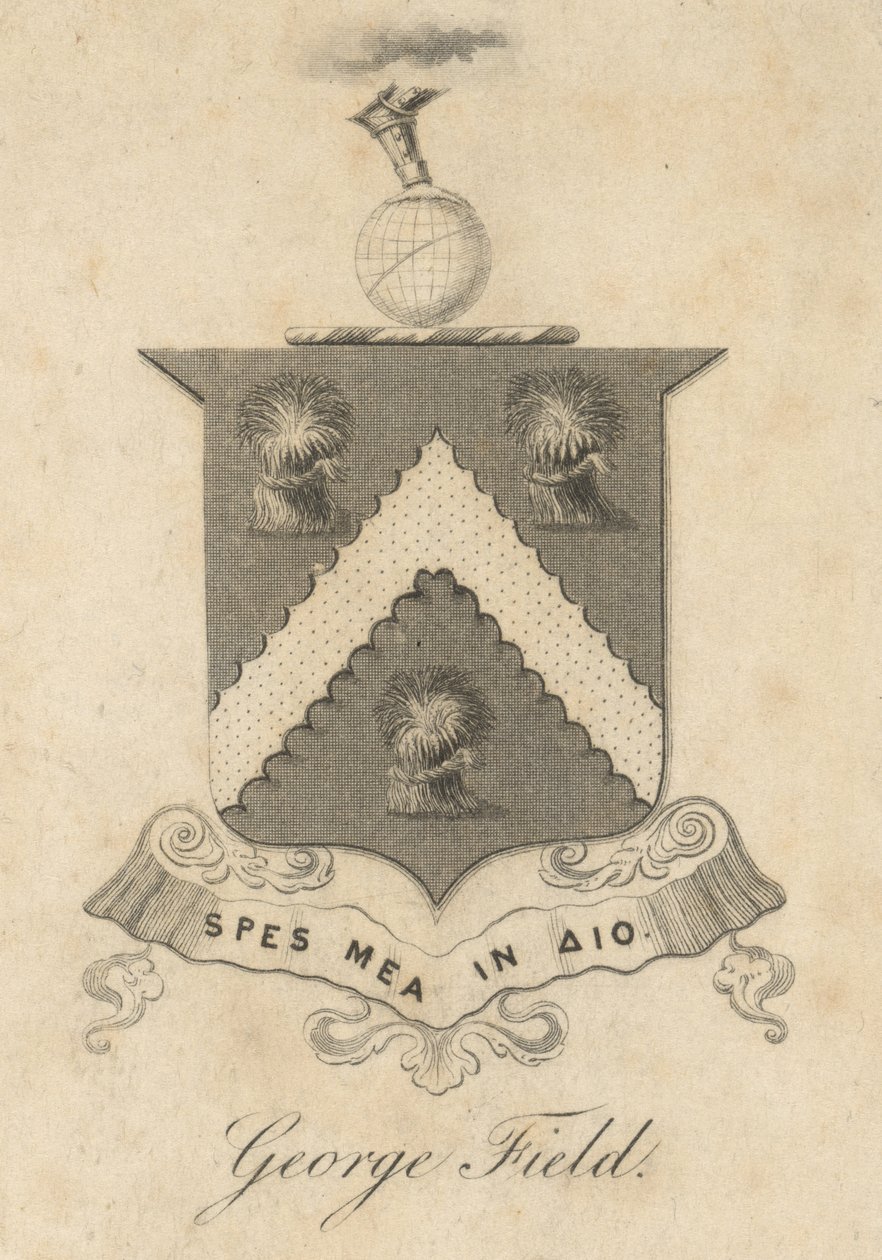 George Field, Armorial kitap plakası, 