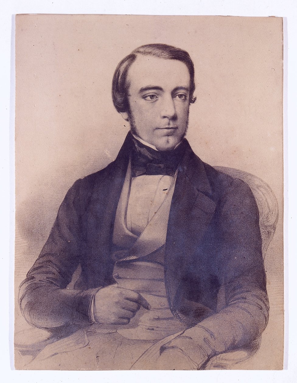 George Smith (kağıt üzerinde kömür) by English School