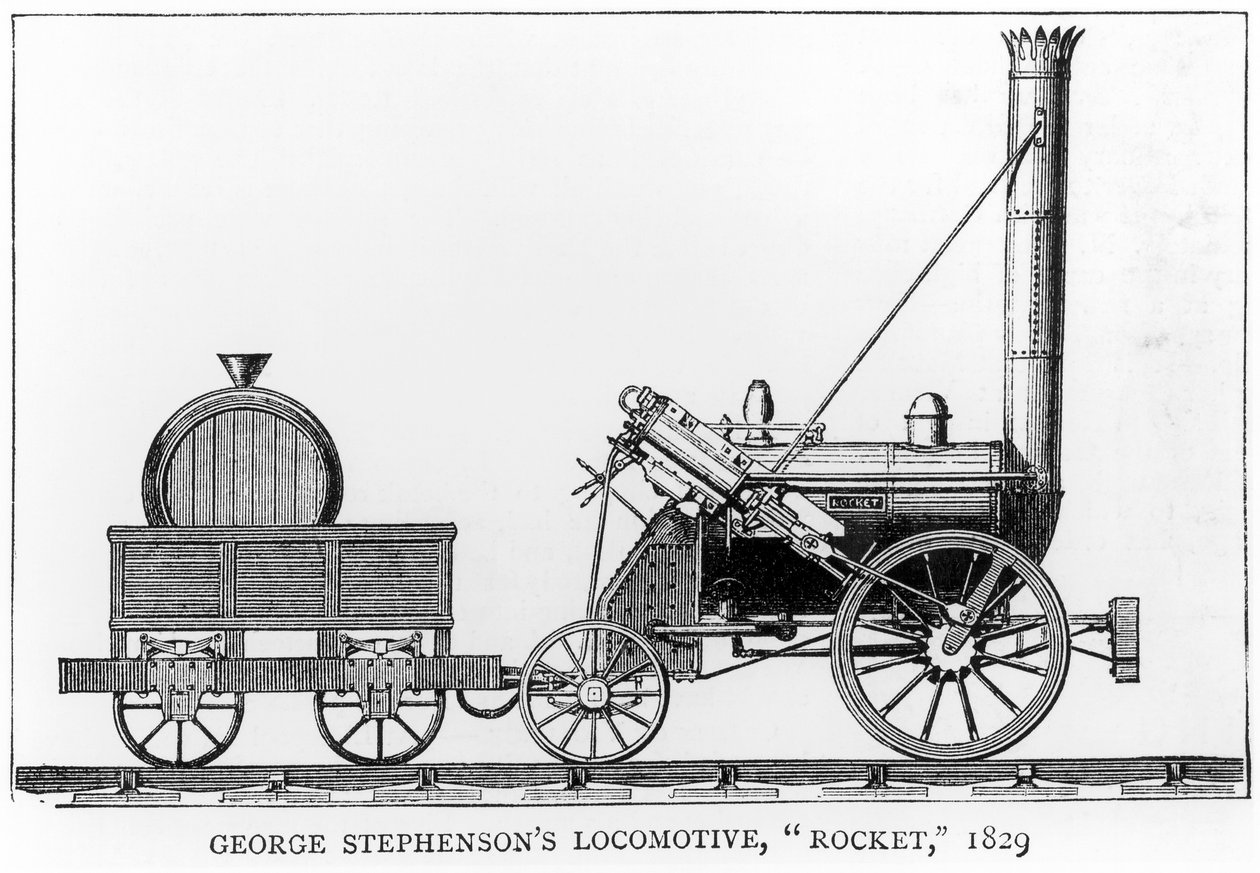 George Stephensons Lokomotifi, Roket, 1829 by English School
