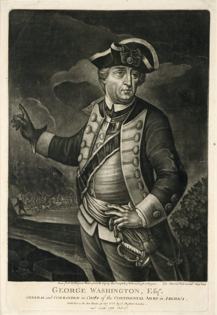 George Washington, Av., General ve Amerika Kıta Ordusu Başkomutanı by English School