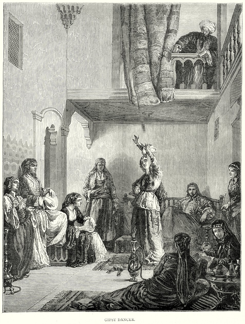 Gipsy Dancer (gravür) by English School