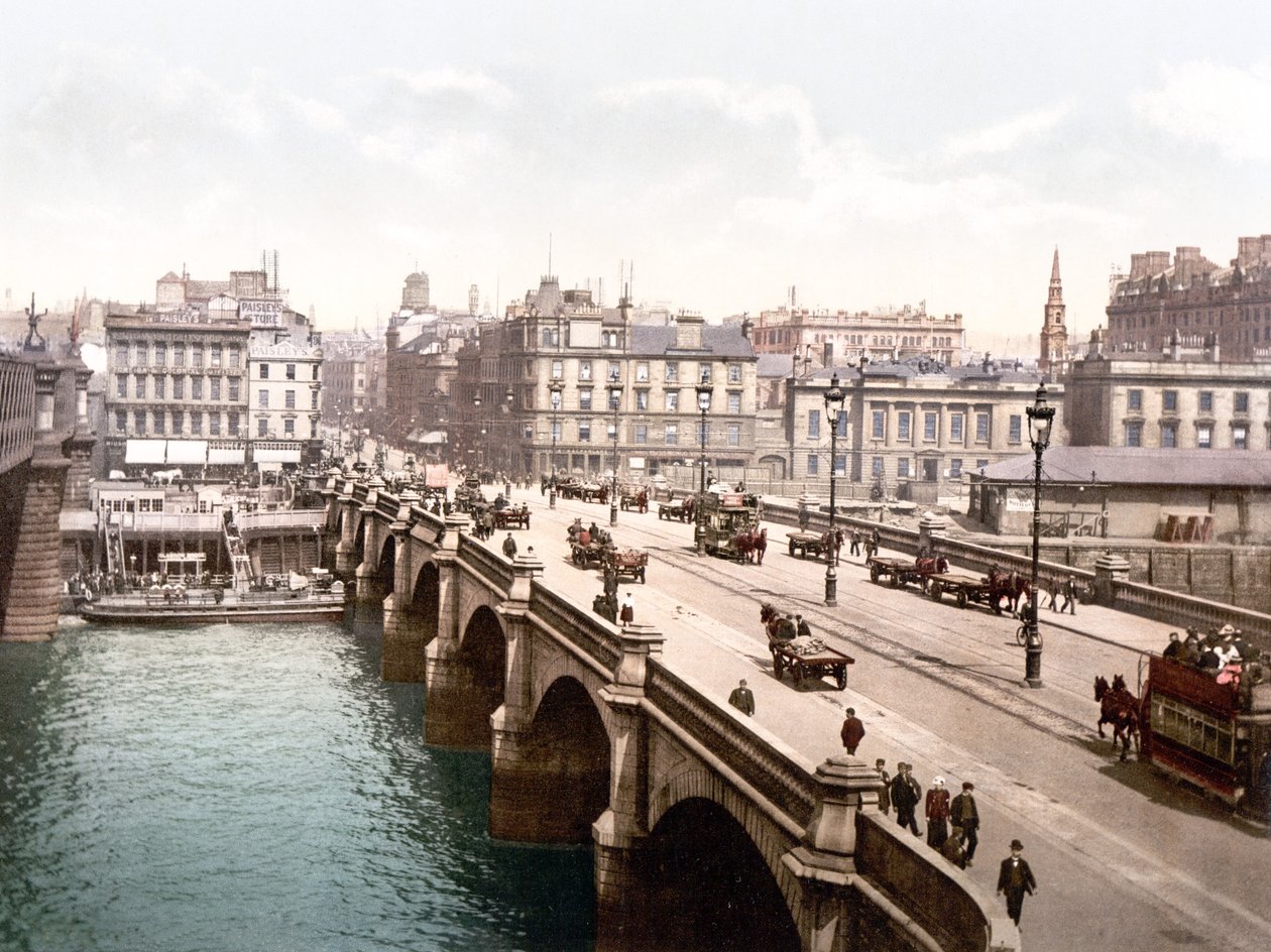 Glasgow Köprüsü (el renginde fotoğraf) by English School