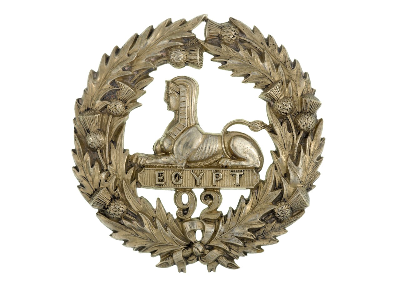 Glengarry rozeti, c.1874-81 (beyaz metal) by English School