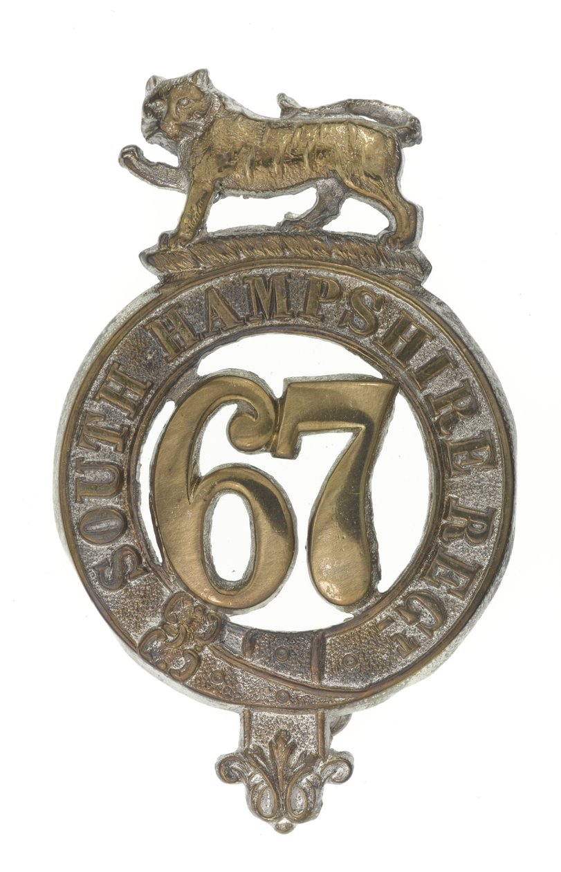 Glengarry rozeti, c.1875 (pirinç) by English School