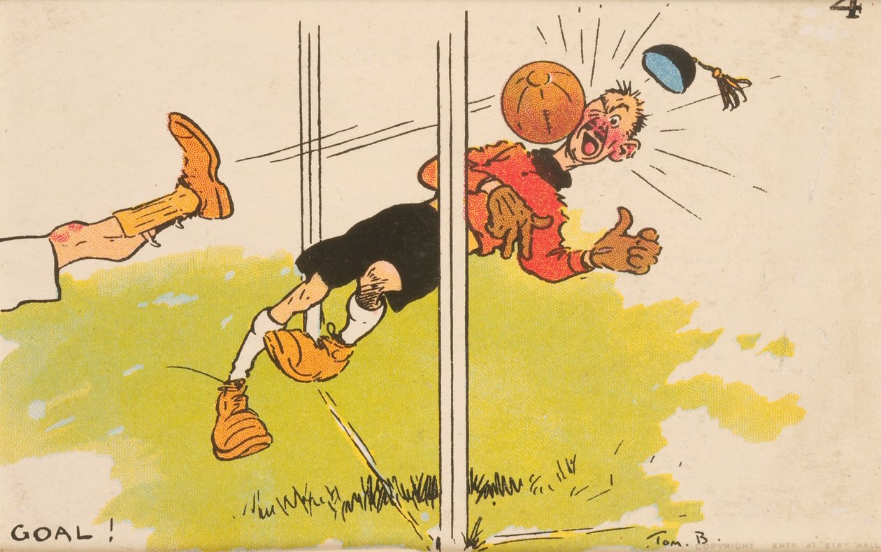 Gol!, takılı kartpostal by English School