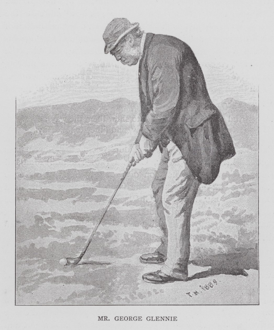 Golf: Bay George Glennie (taş) by English School