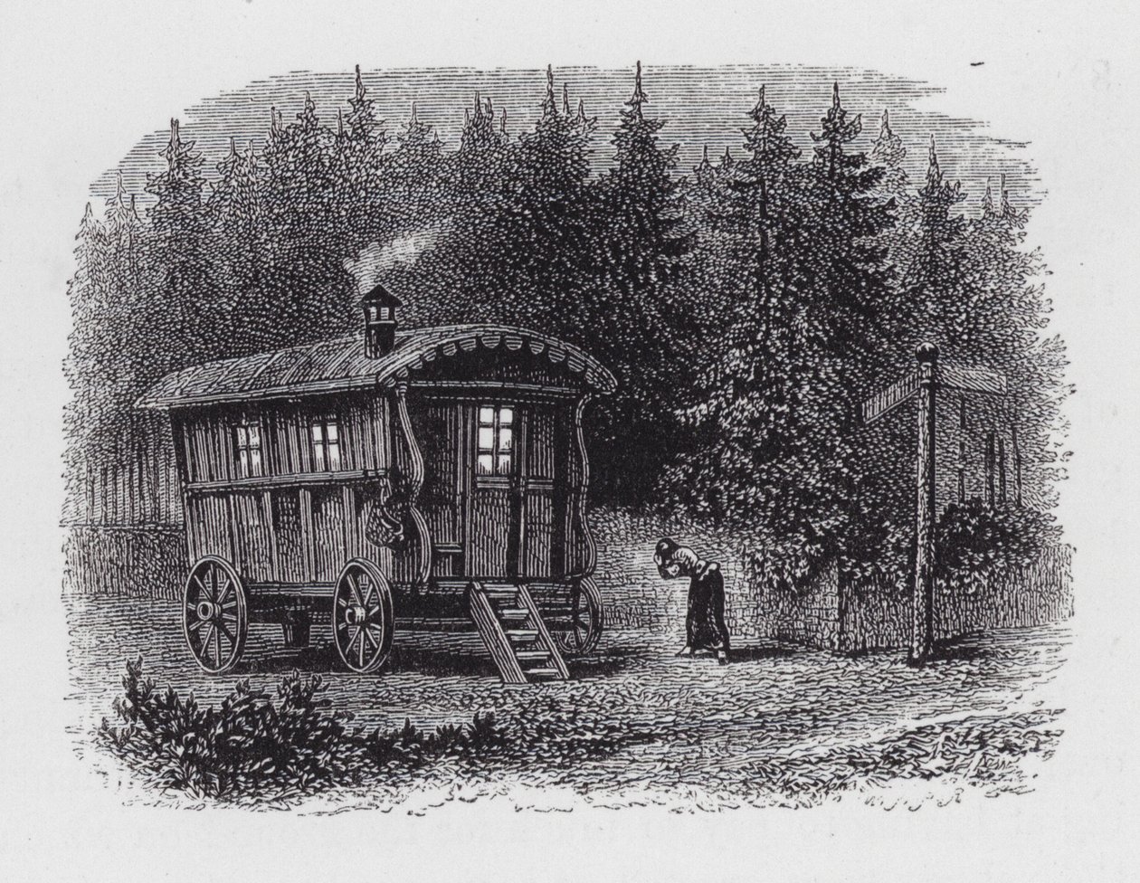 Çingene Karavanı (gravür) by English School
