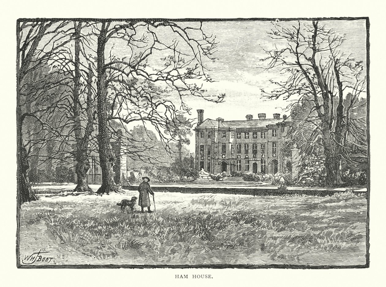 Ham House (gravür) by English School