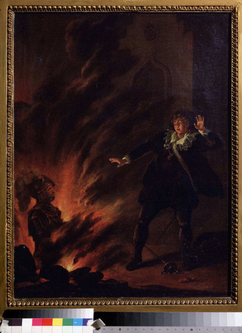 ""Hamlet babasının hayaletine bakıyor"" (Hamlet ve Babasının Hayaleti) William Shakespeare