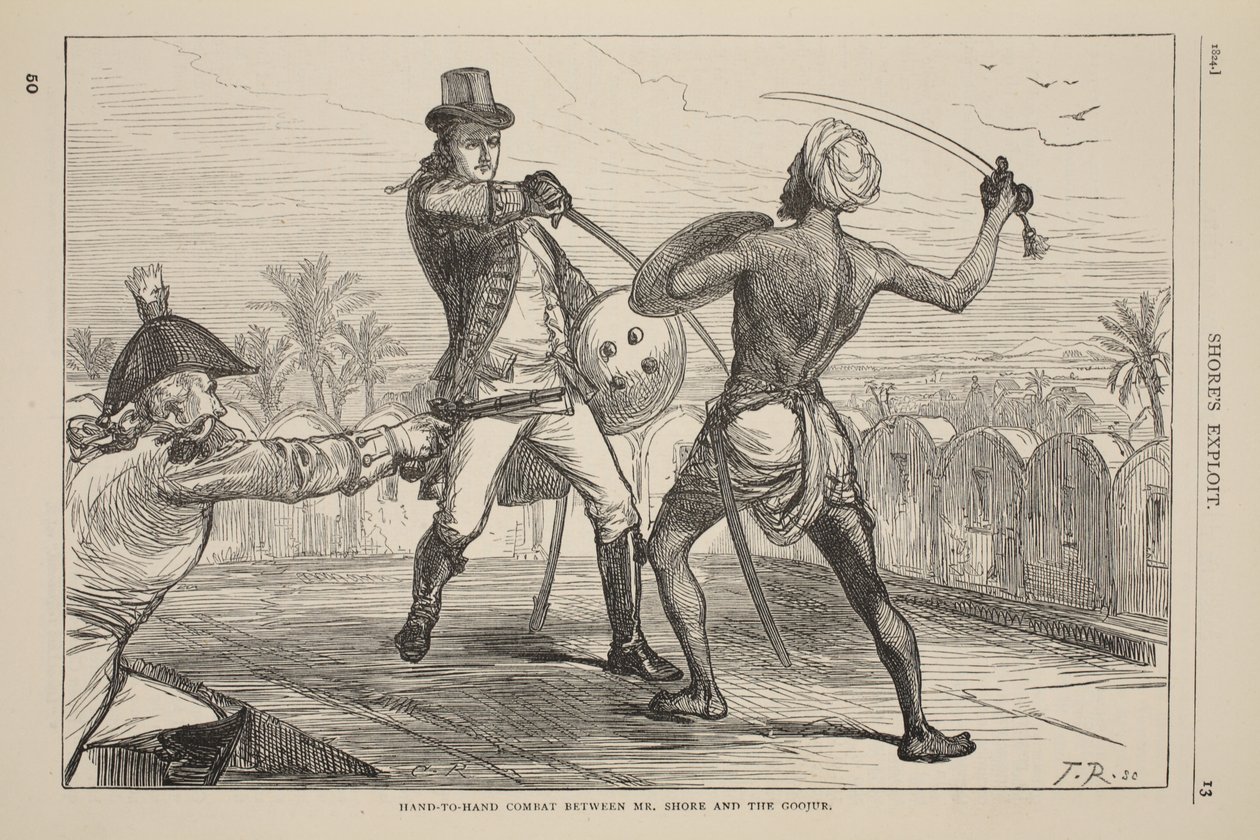 Bay Shore ve Goojur arasındaki göğüs göğüse çarpışma, Cassells Illustrated History of England