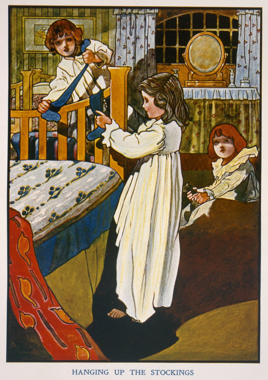 Hanging up the stockings  by English School