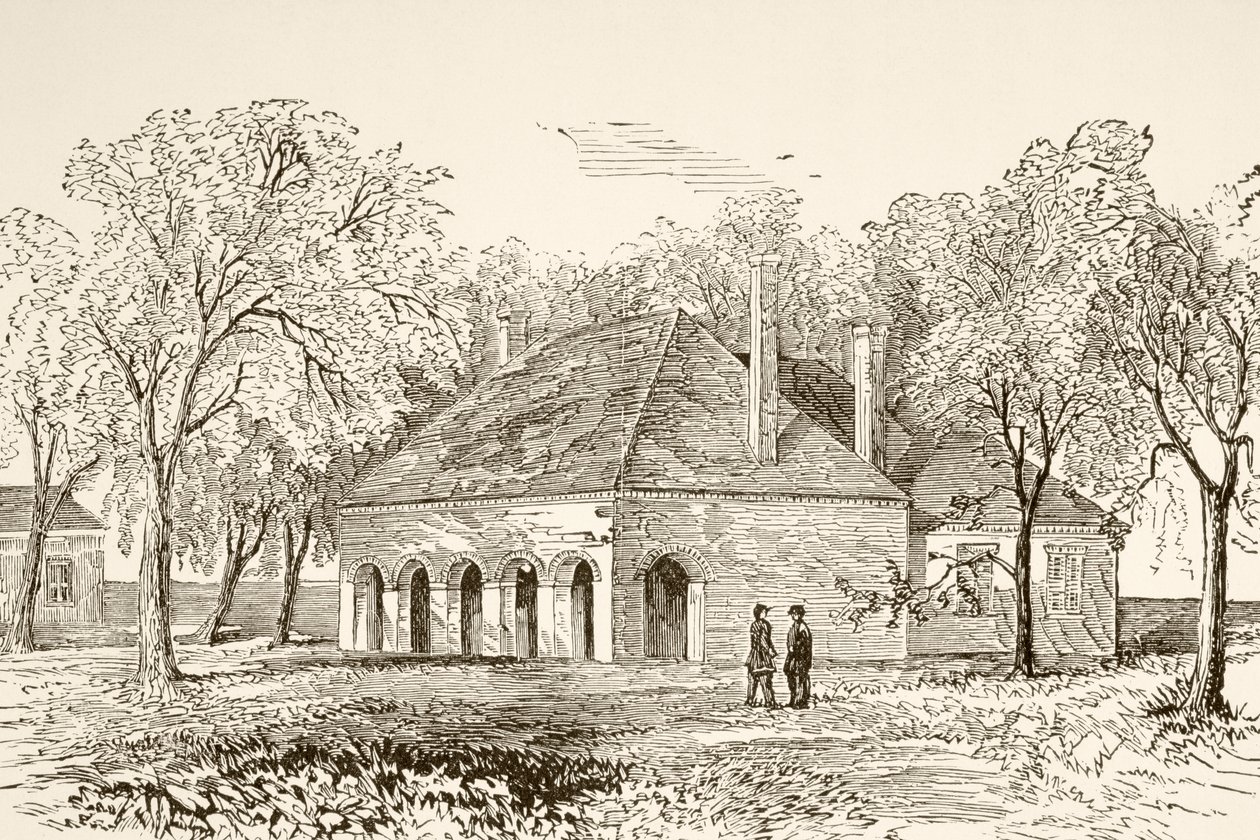 Hannover Adliyesi, Virginia (litho) by English School