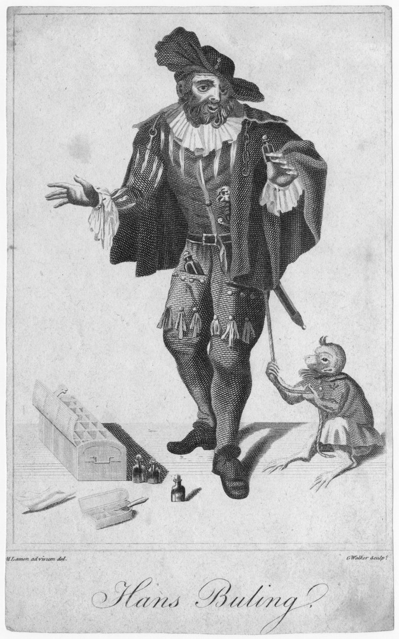 Hans Buling, G. Walker (19. yüzyıl) tarafından M. Lamon (19. yüzyıl) tarafından 19. yüzyılın başlarında yapılan bir çizimden sonra oyulmuş by English School