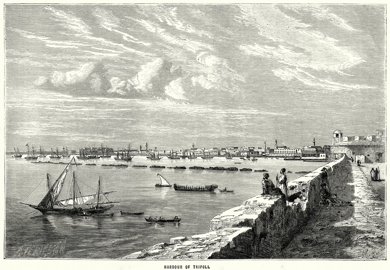 Trablus Limanı (gravür) by English School