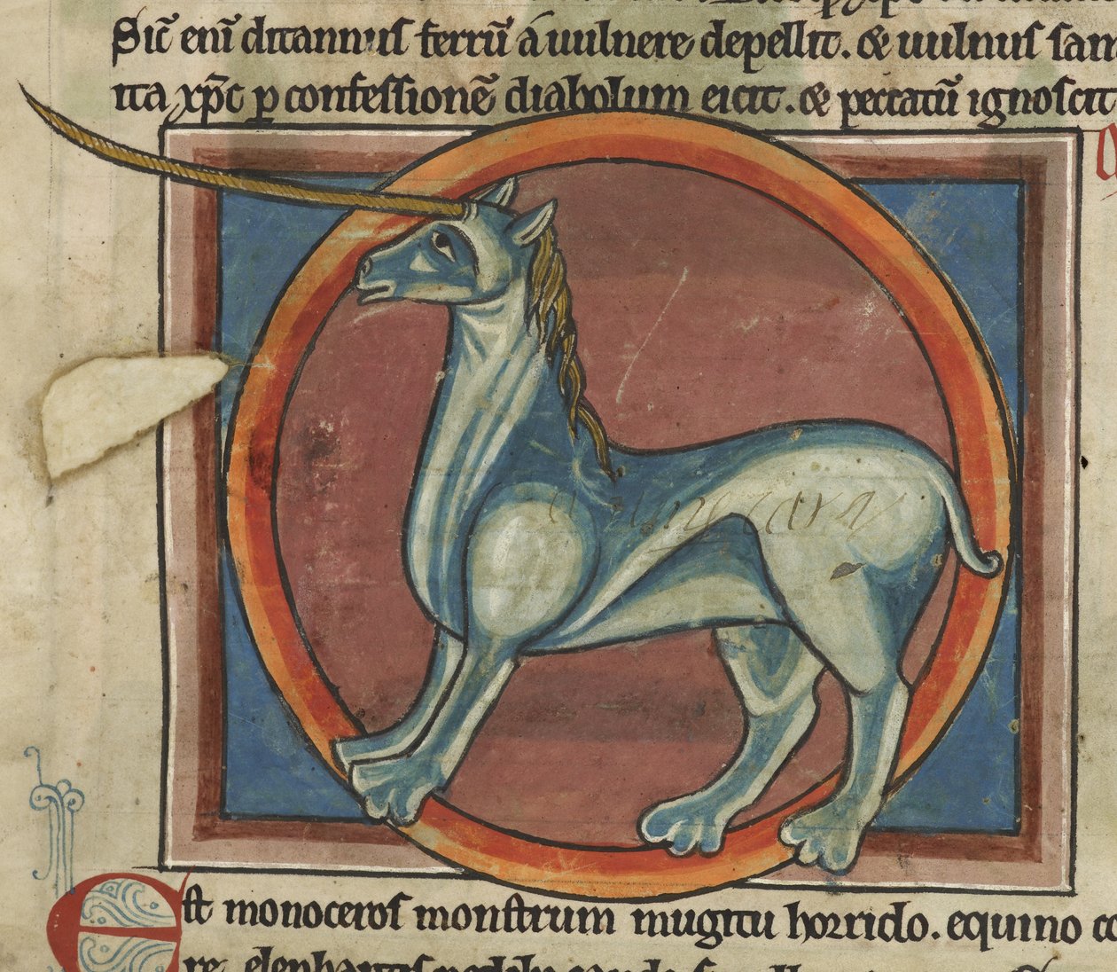 Harley 4751, f.15 Büyük boynuzlu Monoceros, bir 