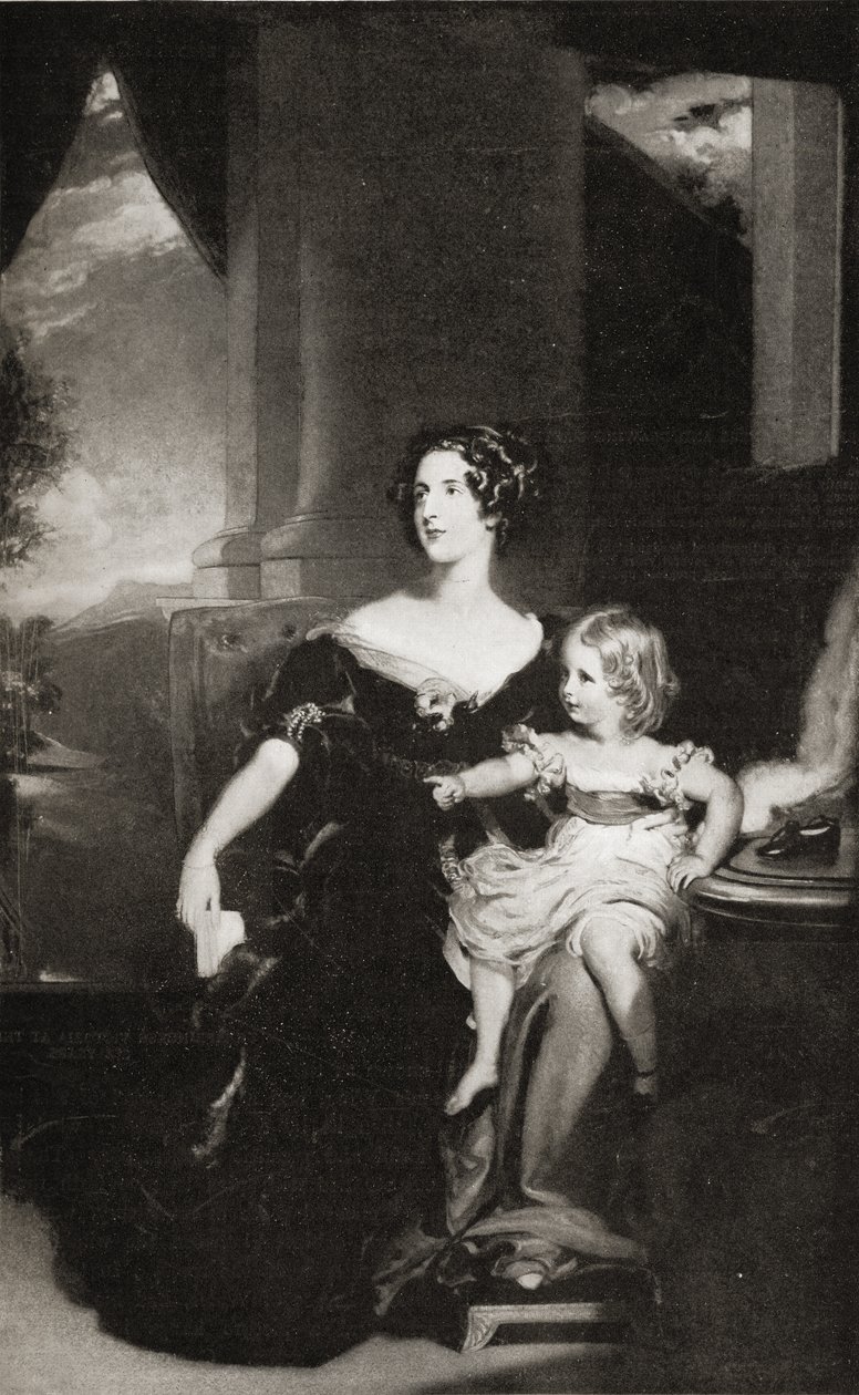 Harriet Duchess of Sutherland (1806-68)  by English School