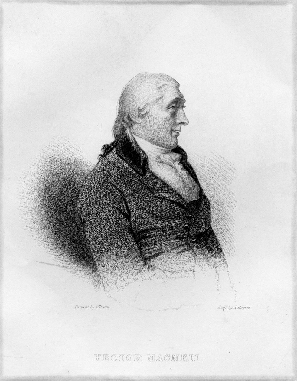 John Rogers tarafından kazınmış Hector Macneill by English School