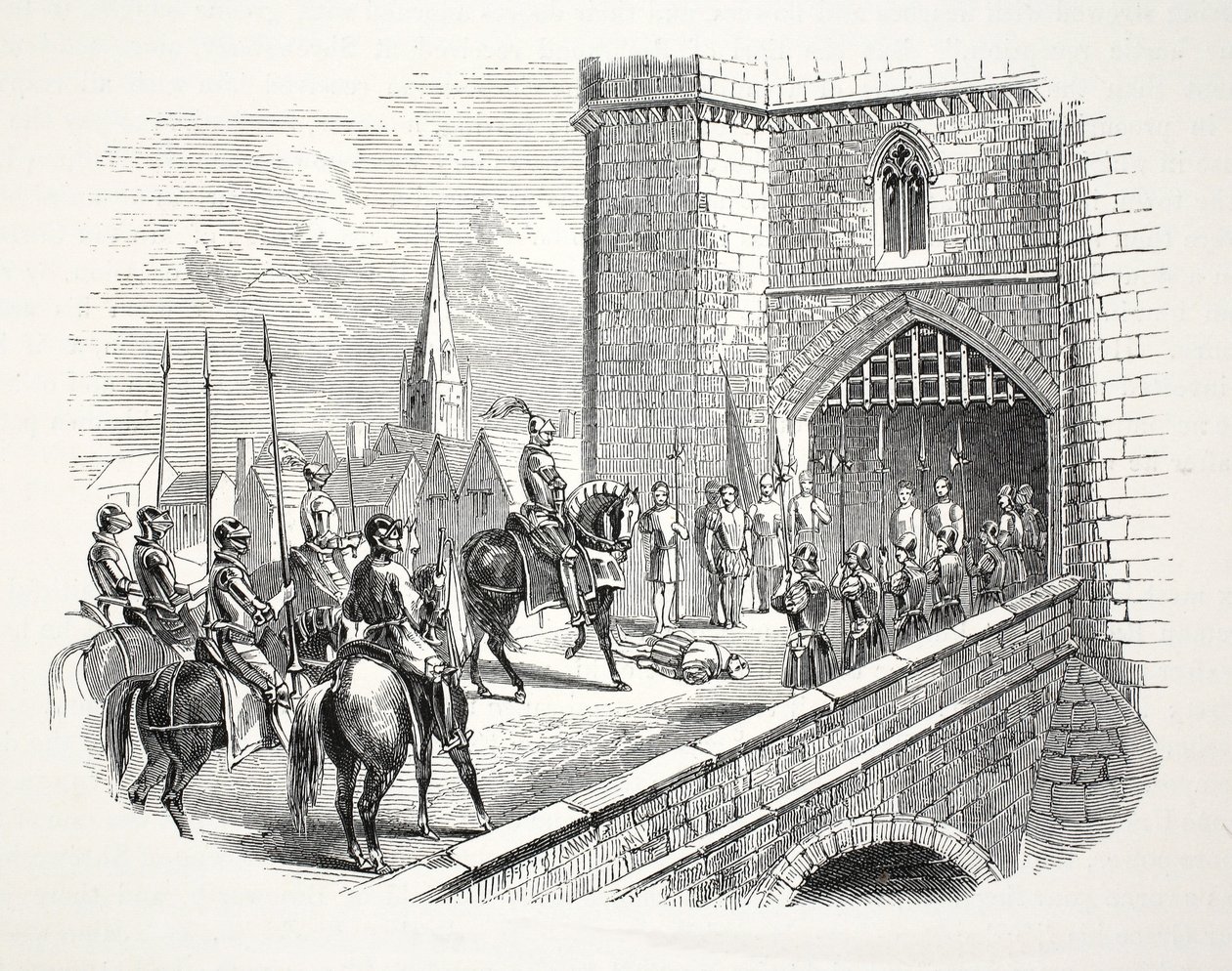 Richmonds Henry Earl (sonradan Henry VII) Belediye Başkanları vücut, pub üzerinden Shrewsbury