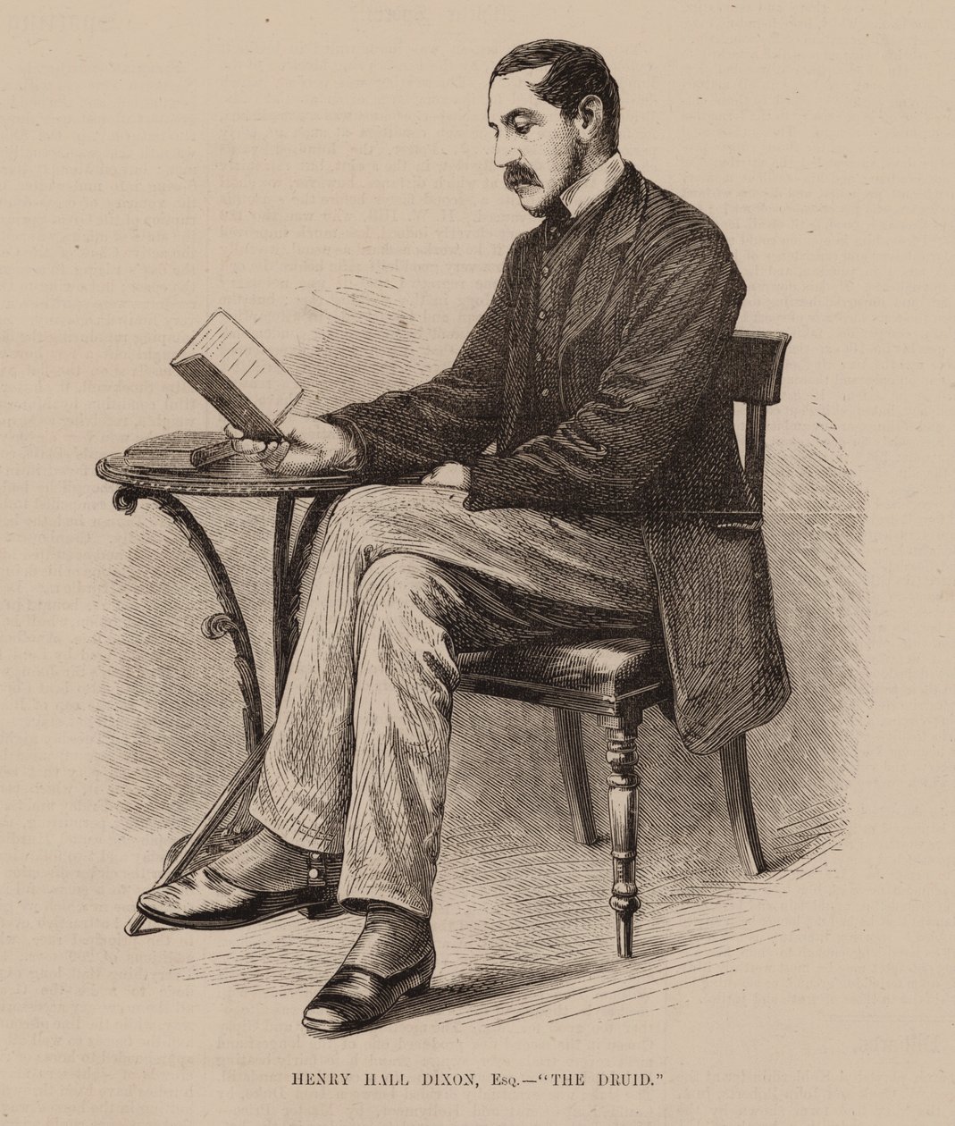 Henry Hall Dixon, Esq " The Druid" (gravür) by English School