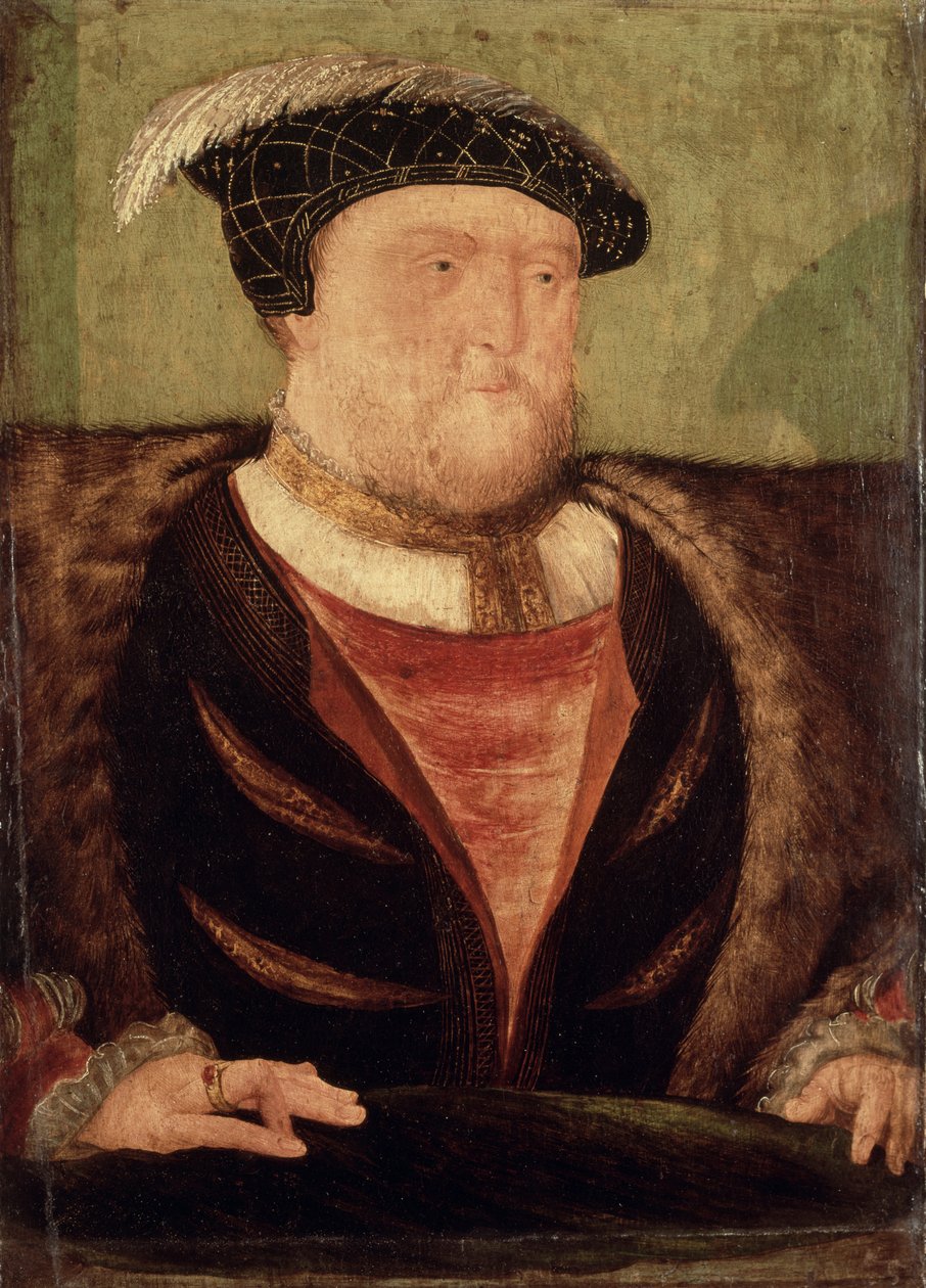 Henry VIII (1491-1547) (panelde yağ) by English School