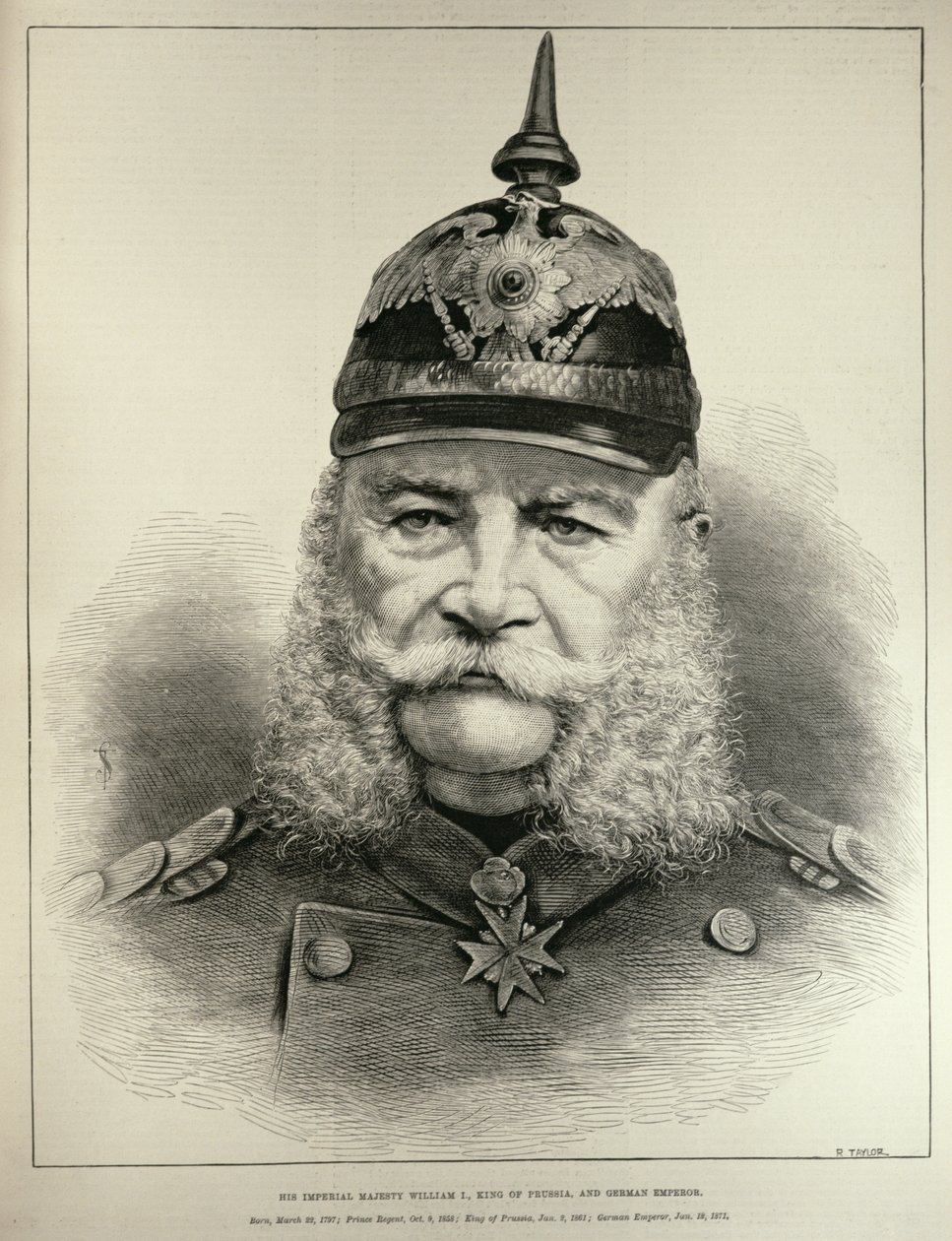 İmparatorluk Majesteleri William I (1797-1888), Prusya Kralı ve Alman İmparatoru, 