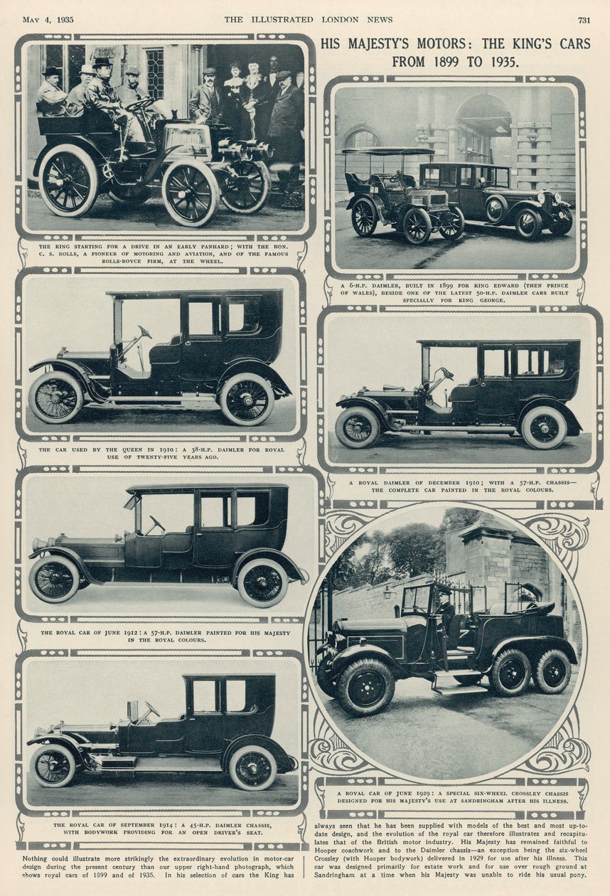 Majestelerinin Motorları: 1899-1935