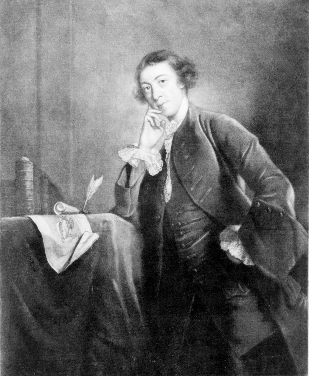 Horace Walpole, James McArdel tarafından Joshua Reynolds tarafından yapılan bir portreden sonra, 18. Yüzyıl (mezzotint) by English School