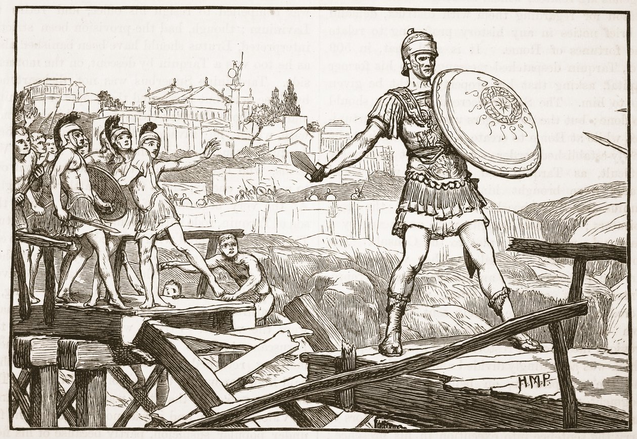 Horatius Cocles, Köprüyü Savunuyor by English School