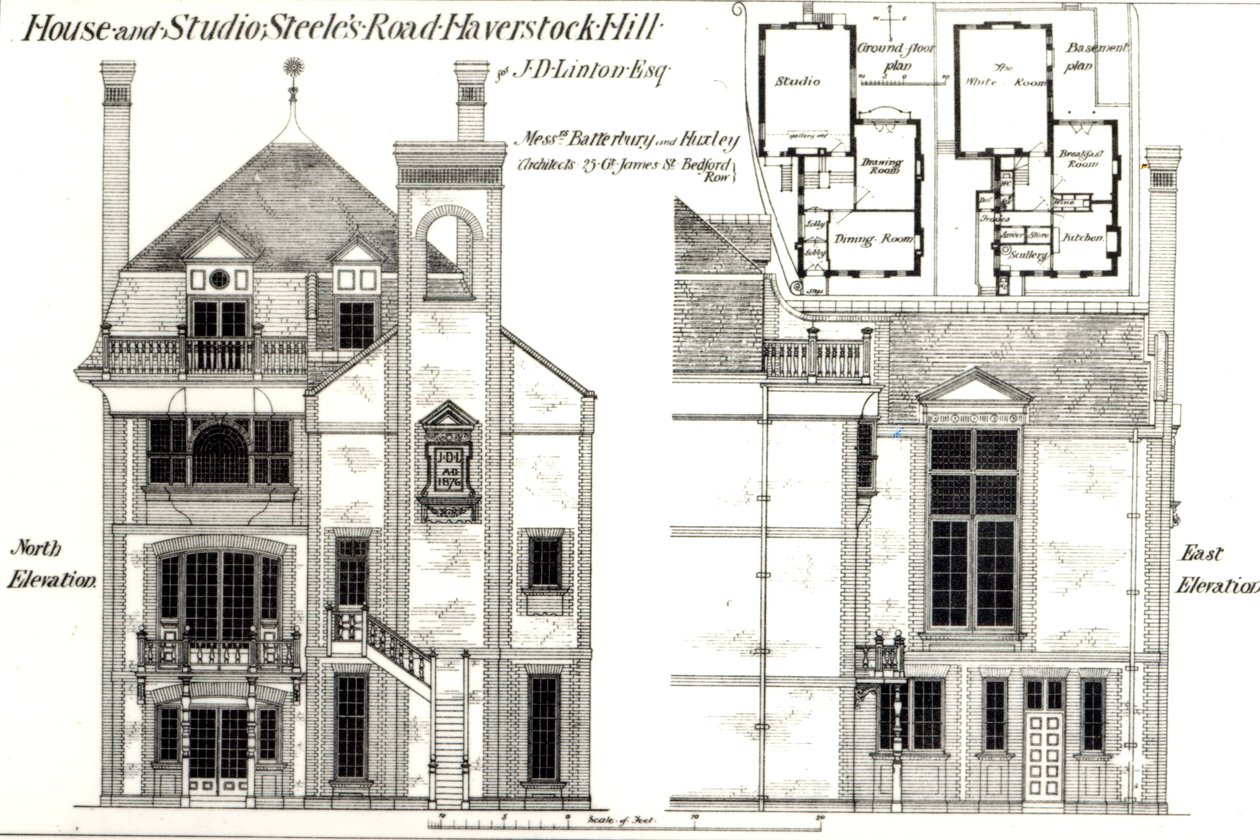 House and Studio, Steeles Road, Haverstock Hill, The Building News