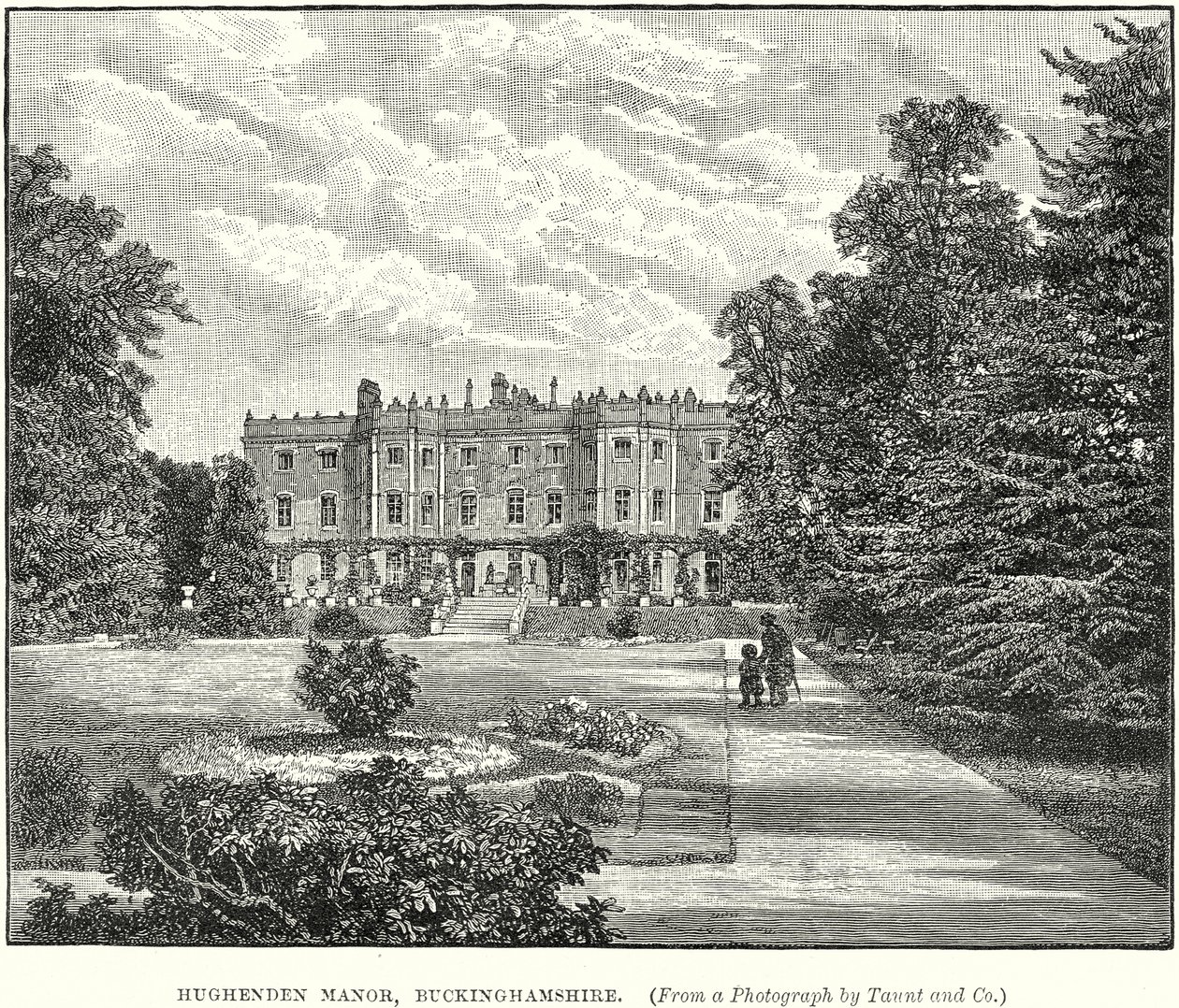 Hughenden Malikanesi, Buckinghamshire (gravür) by English School