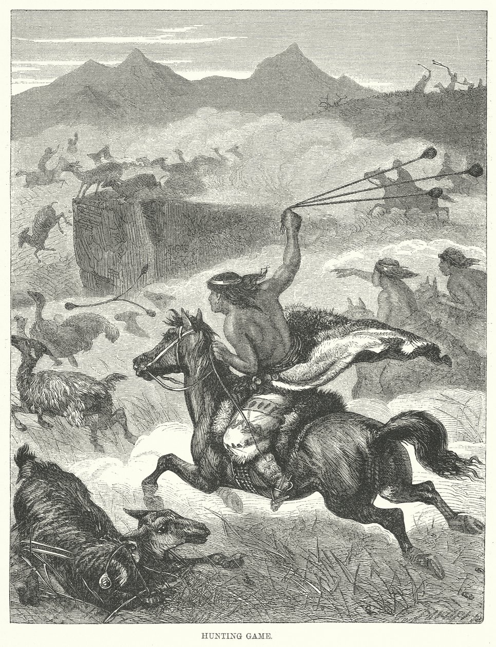 Av Oyunu (gravür) by English School