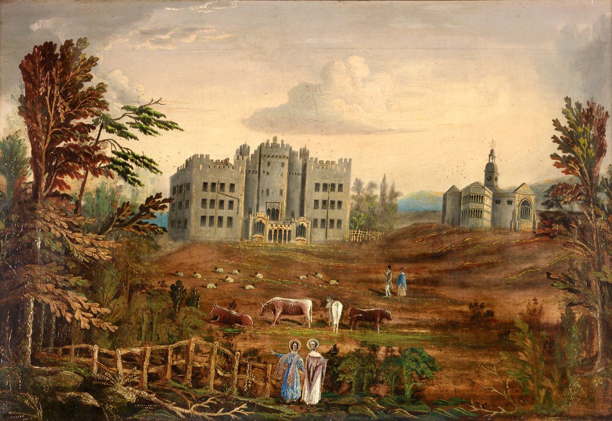Hylton Şatosu, Sunderland c.1830 by English School