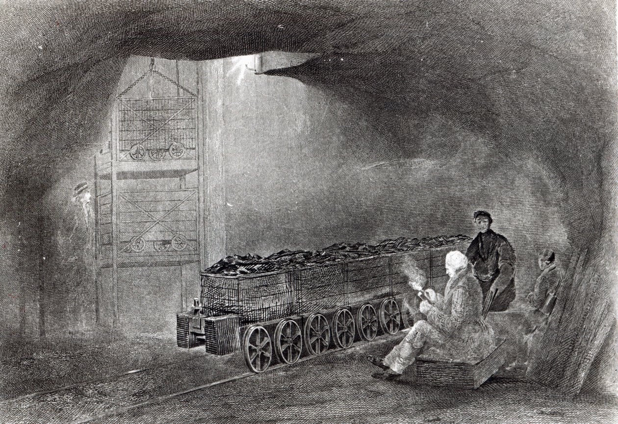 Kömür Madeninde, 1860 yılında yayınlanan W.Fordyce tarafından 