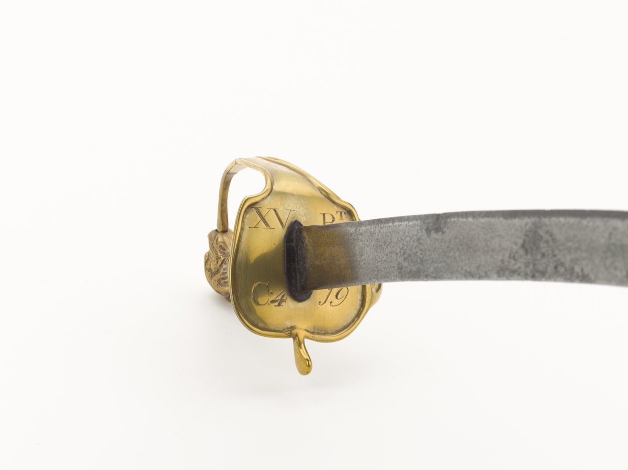 15. (Yorkshire Doğu Binme) Alayı, 1790 dolaylarında (metal) işaretlenmiş piyade askı kılıcı by English School